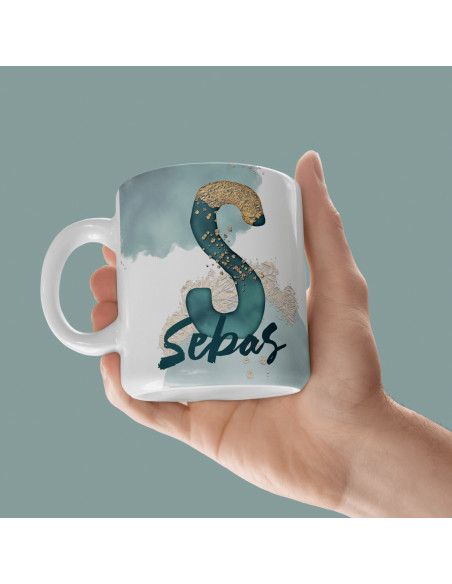 Iniciales Blanco Verde