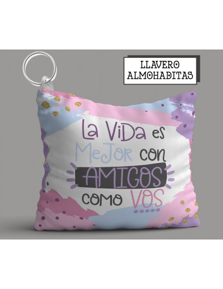 LLAVERO ALMOHADITA DÍA DEL AMIGO