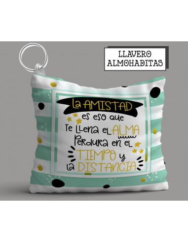 LLAVERO ALMOHADITA DÍA DEL AMIGO