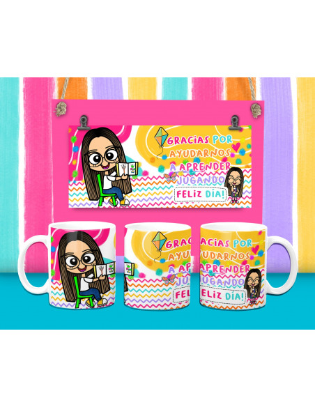 Taza+Bolsitas Maestra Jardinera