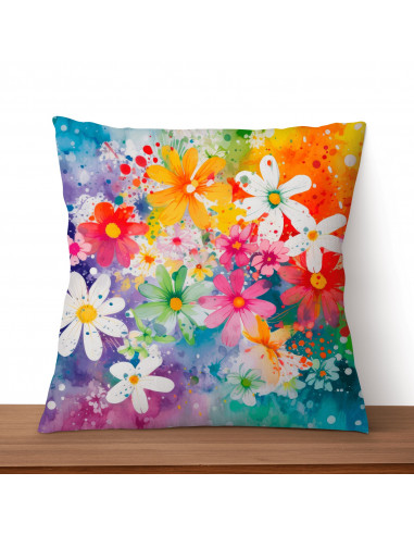 Almohadones Floreado Colorido
