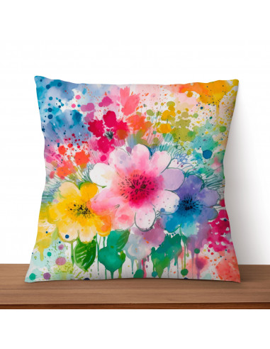 Almohadones Floreado Colorido