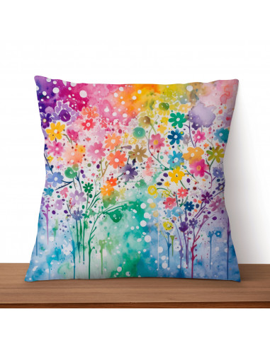 Almohadones Floreado Colorido