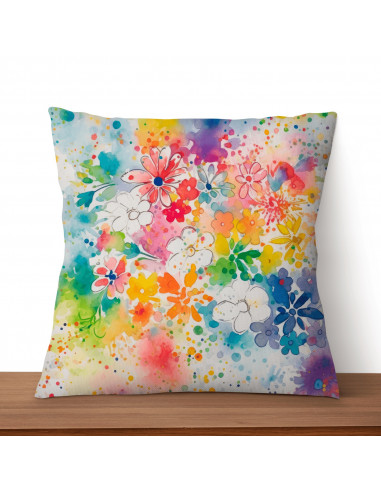 Almohadones Floreado Colorido