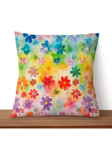 Almohadones Floreado Colorido