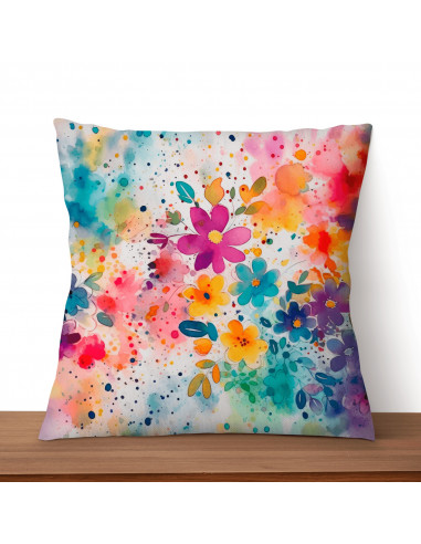 Almohadones Floreado Colorido