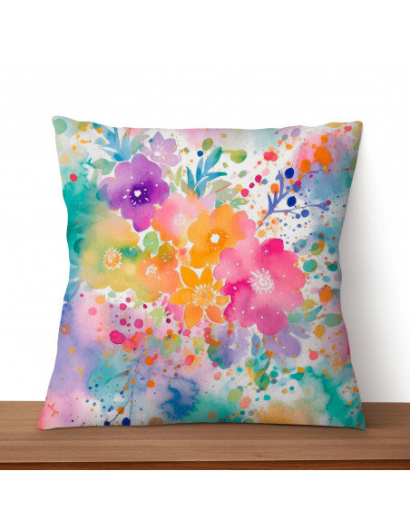 Almohadones Floreado Colorido