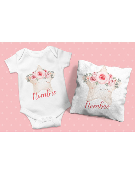 Body Almohadón Nubes Estrella + Clipart