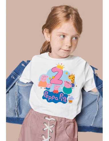 Remeras Peppa Cumpleaños
