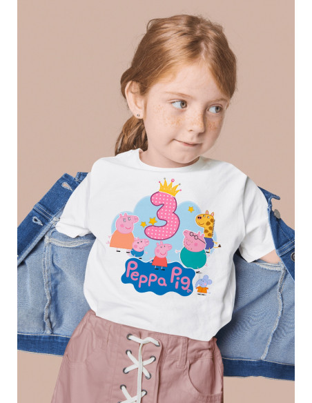 Remeras Peppa Cumpleaños