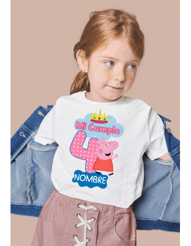 Remeras Peppa Cumpleaños