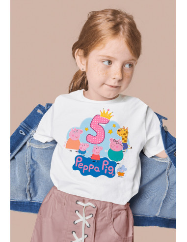 Remeras Peppa Cumpleaños