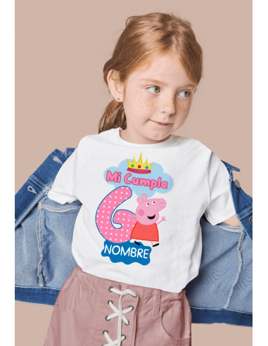 Remeras Peppa Cumpleaños