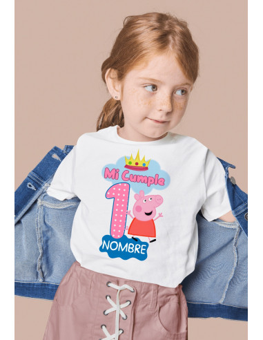 Remeras Peppa Cumpleaños