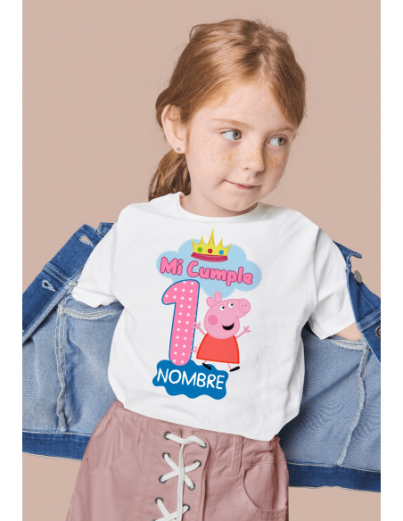 Remeras Peppa Cumpleaños