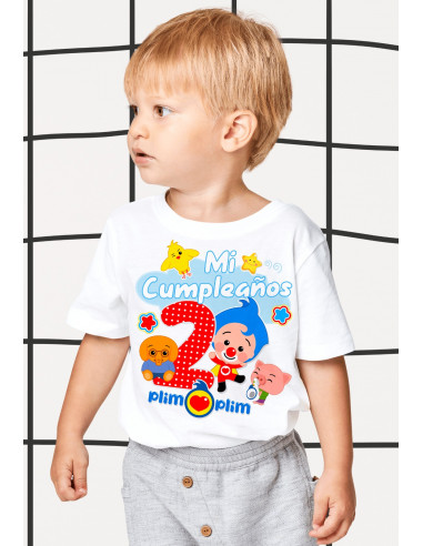 Remeras Plim Plim Cumpleaños