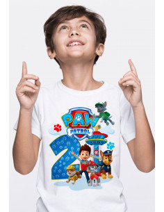 Remeras Paw Patrol Cumpleaños 2