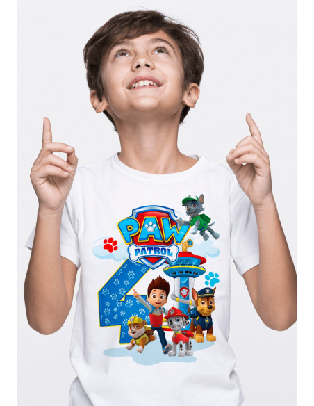 Remeras Paw Patrol Cumpleaños