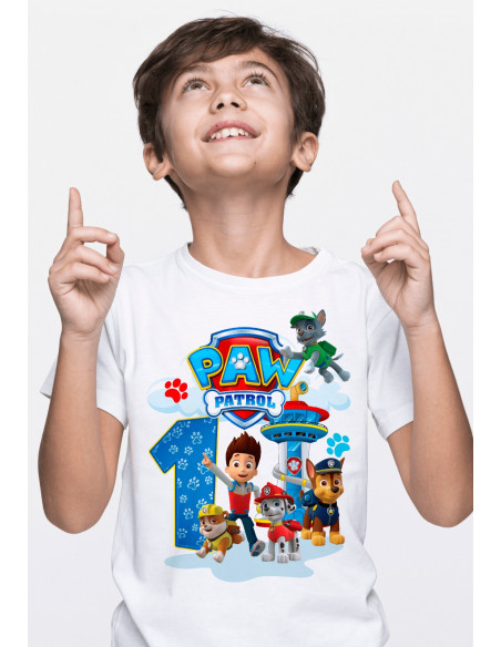 Remeras Paw Patrol Cumpleaños