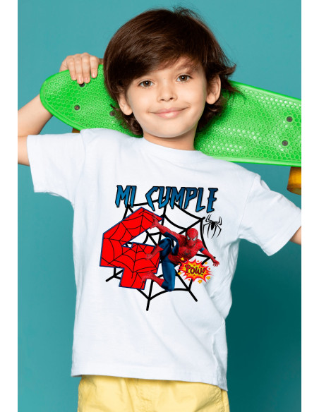 Remeras Hombre Araña Cumpleaños