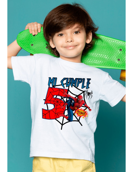 Remeras Hombre Araña Cumpleaños