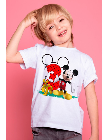 Remeras Mickey Cumpleaños
