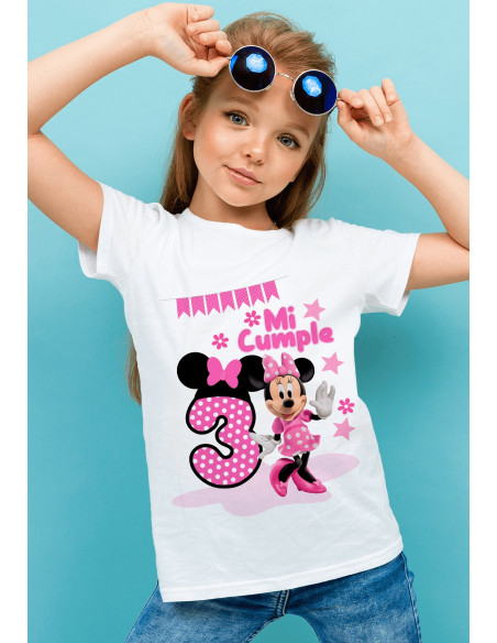 Remeras Minnie Cumpleaños