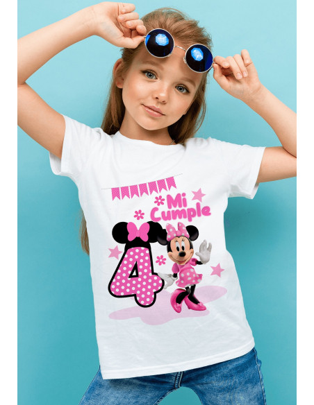 Remeras Minnie Cumpleaños