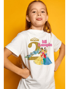 Remeras Princesas Cumpleaños 2