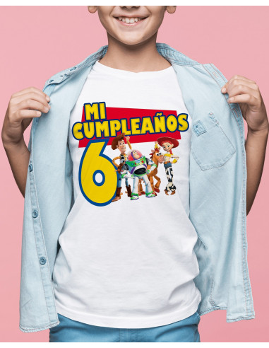 Remeras Toy Story Cumpleaños