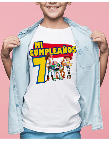 Remeras Toy Story Cumpleaños