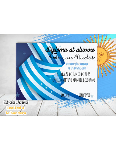 copy of DIPLOMA LEALTAD A LA BANDERA