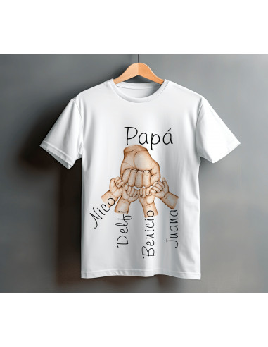 Remeras Manos día del padre