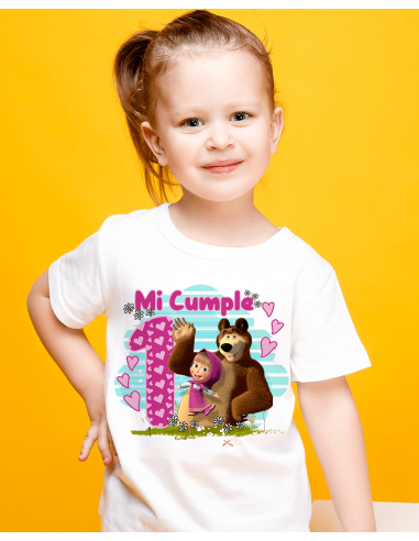 Remeras Masha Cumpleaños