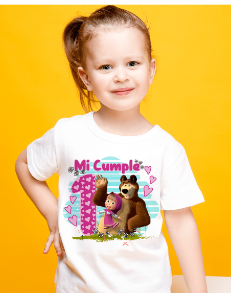 Remeras Masha Cumpleaños