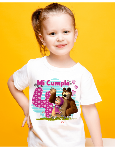 Remeras Masha Cumpleaños
