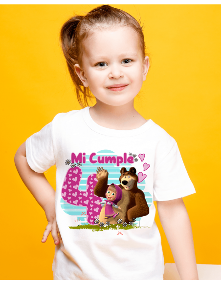 Remeras Masha Cumpleaños