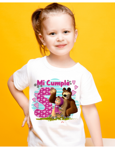 Remeras Masha Cumpleaños