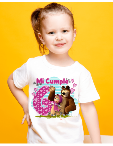 Remeras Masha Cumpleaños