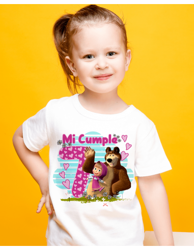 Remeras Masha Cumpleaños