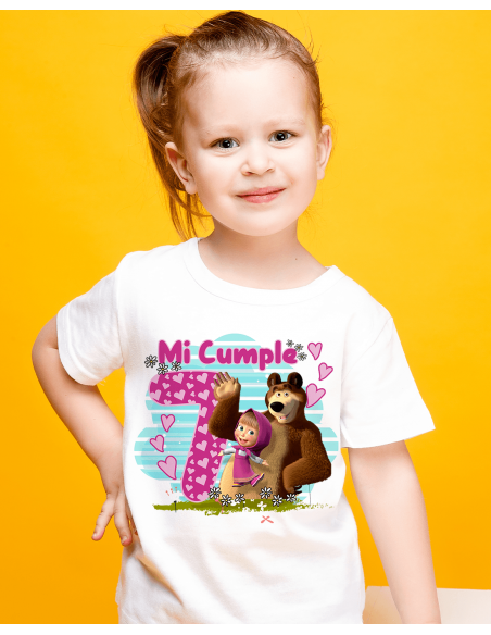 Remeras Masha Cumpleaños