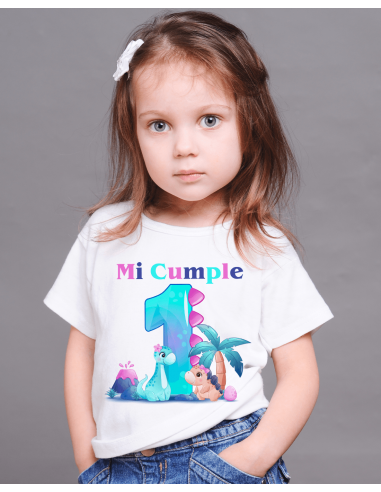 Remeras Dino Nena Cumpleaños