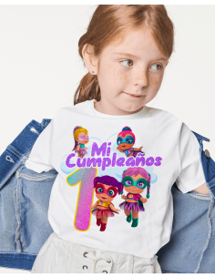 Remeras Super Cute Cumpleaños