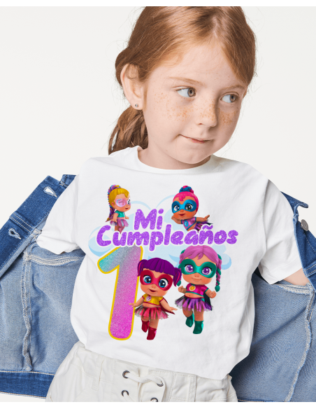 Remeras Super Cute Cumpleaños
