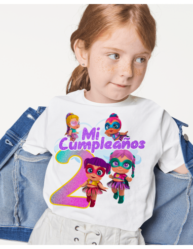 Remeras Super Cute Cumpleaños