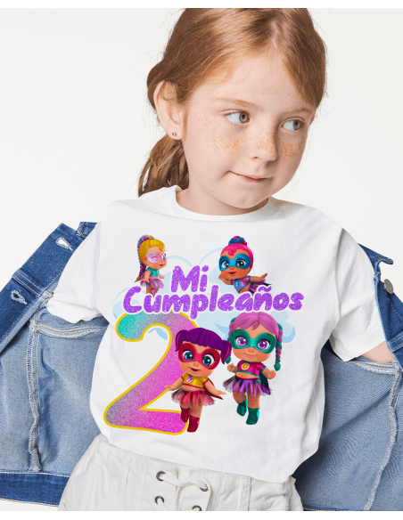 Remeras Super Cute Cumpleaños