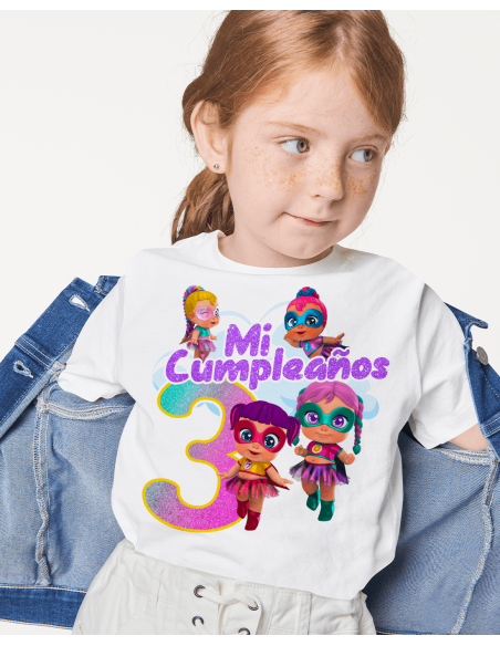 Remeras Super Cute Cumpleaños