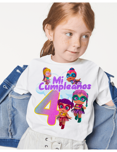 Remeras Super Cute Cumpleaños
