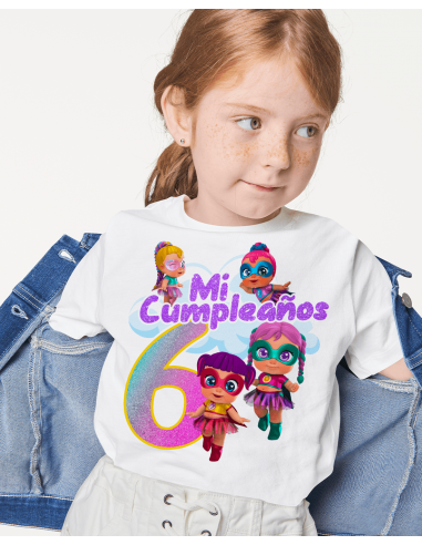 Remeras Super Cute Cumpleaños