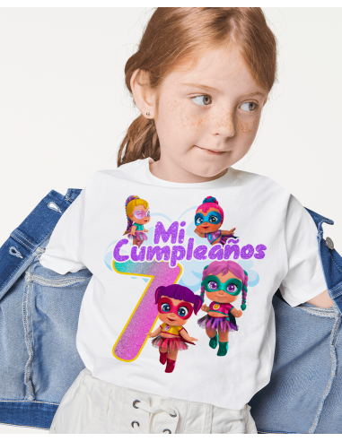 Remeras Super Cute Cumpleaños